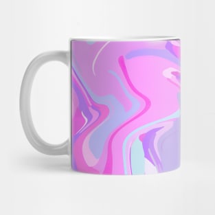 Marbled Pink Purple Turquoise Mug